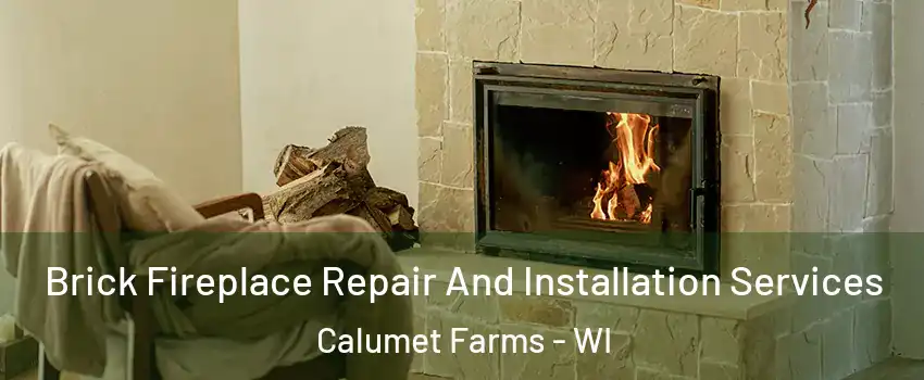 Brick Fireplace Repair And Installation Services Calumet Farms - WI