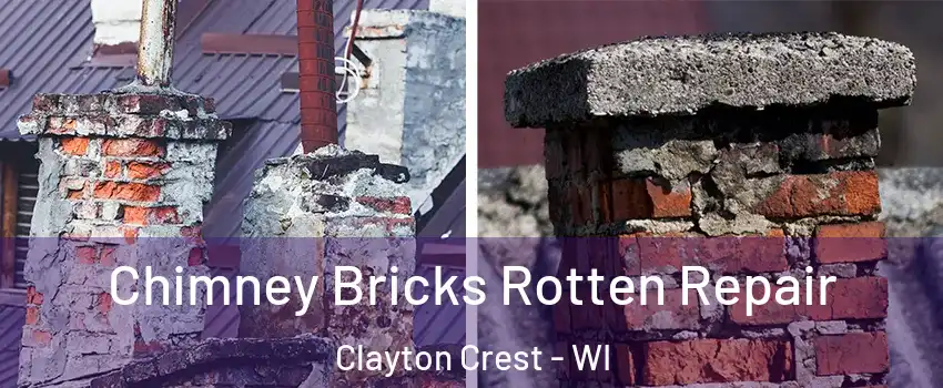 Chimney Bricks Rotten Repair Clayton Crest - WI