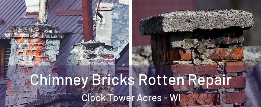 Chimney Bricks Rotten Repair Clock Tower Acres - WI