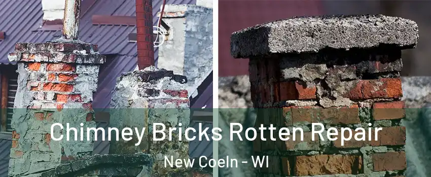 Chimney Bricks Rotten Repair New Coeln - WI