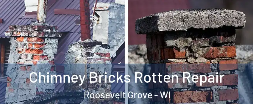 Chimney Bricks Rotten Repair Roosevelt Grove - WI