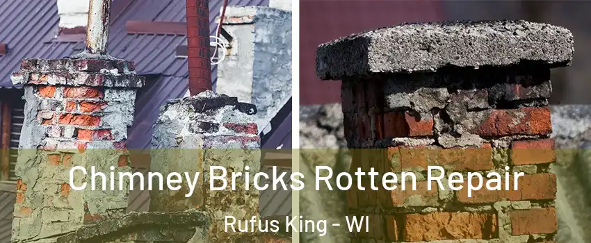 Chimney Bricks Rotten Repair Rufus King - WI