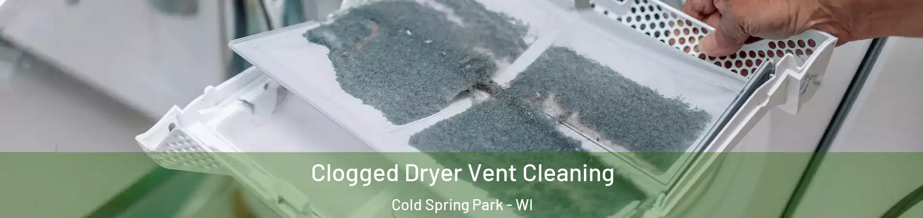 Clogged Dryer Vent Cleaning Cold Spring Park - WI