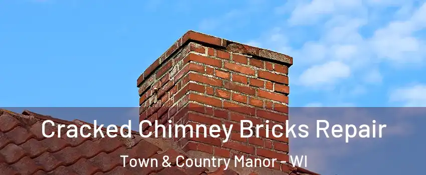 Cracked Chimney Bricks Repair Town & Country Manor - WI