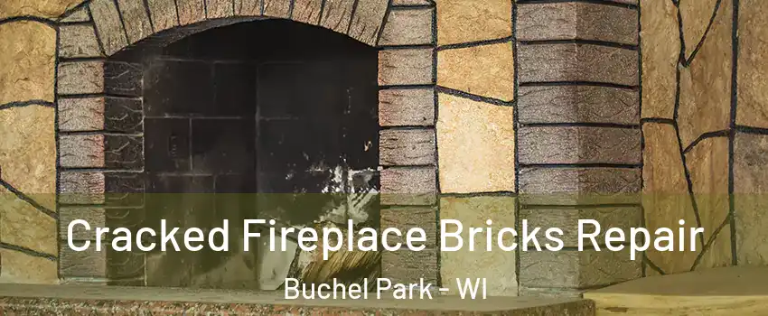 Cracked Fireplace Bricks Repair Buchel Park - WI