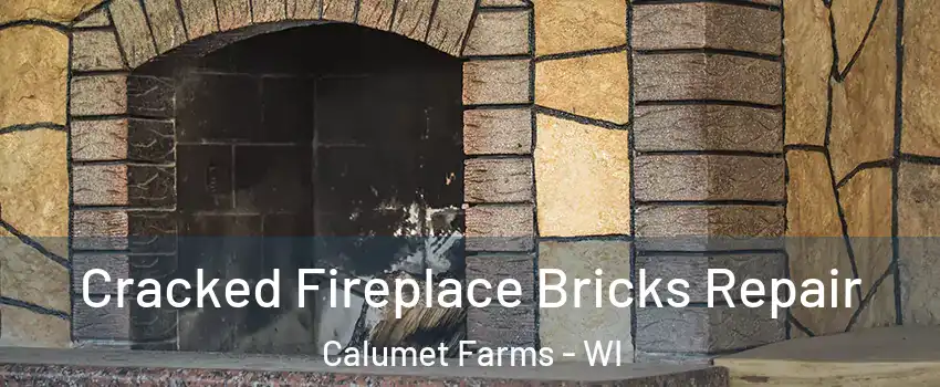 Cracked Fireplace Bricks Repair Calumet Farms - WI