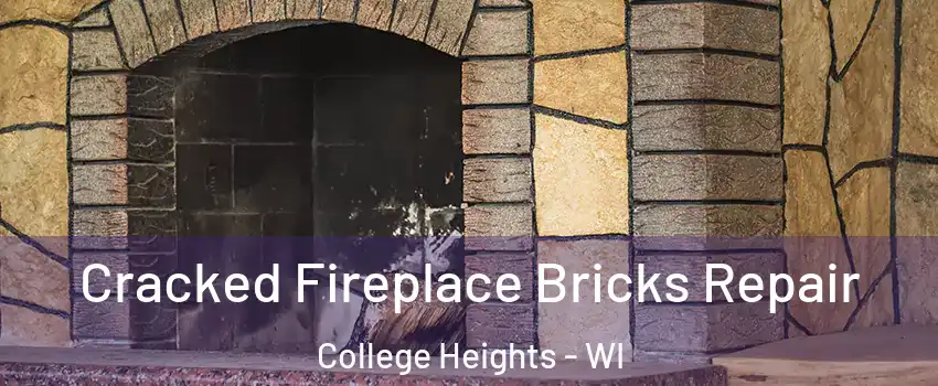 Cracked Fireplace Bricks Repair College Heights - WI