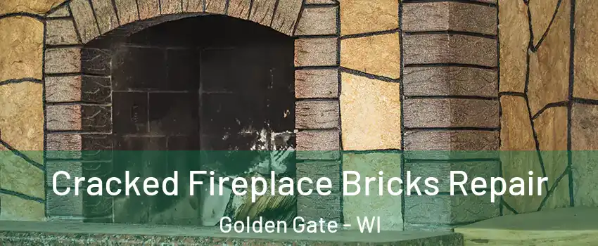 Cracked Fireplace Bricks Repair Golden Gate - WI