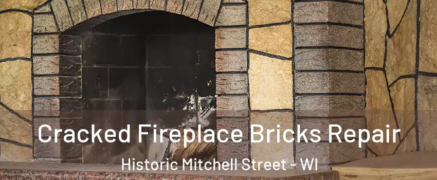 Cracked Fireplace Bricks Repair Historic Mitchell Street - WI