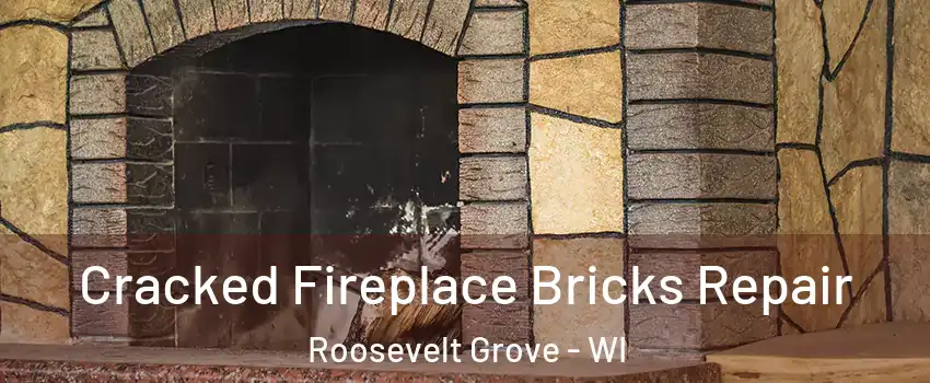 Cracked Fireplace Bricks Repair Roosevelt Grove - WI