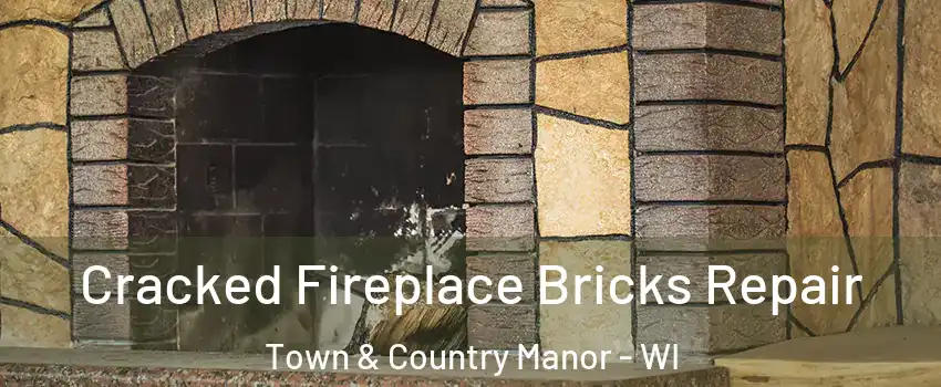 Cracked Fireplace Bricks Repair Town & Country Manor - WI