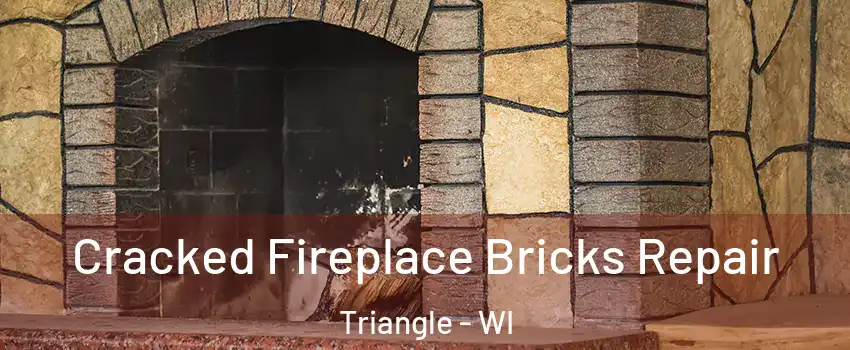 Cracked Fireplace Bricks Repair Triangle - WI