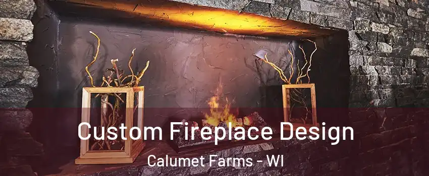 Custom Fireplace Design Calumet Farms - WI