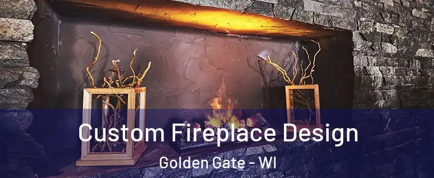 Custom Fireplace Design Golden Gate - WI