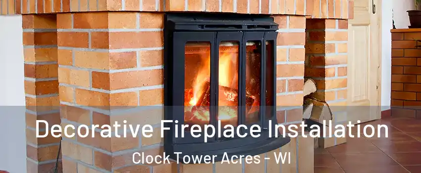 Decorative Fireplace Installation Clock Tower Acres - WI