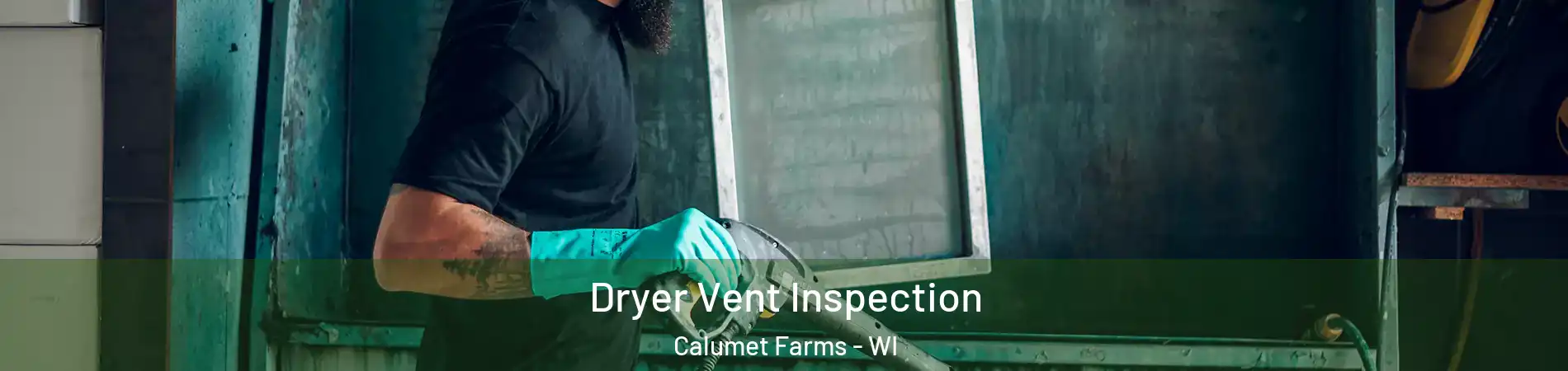 Dryer Vent Inspection Calumet Farms - WI