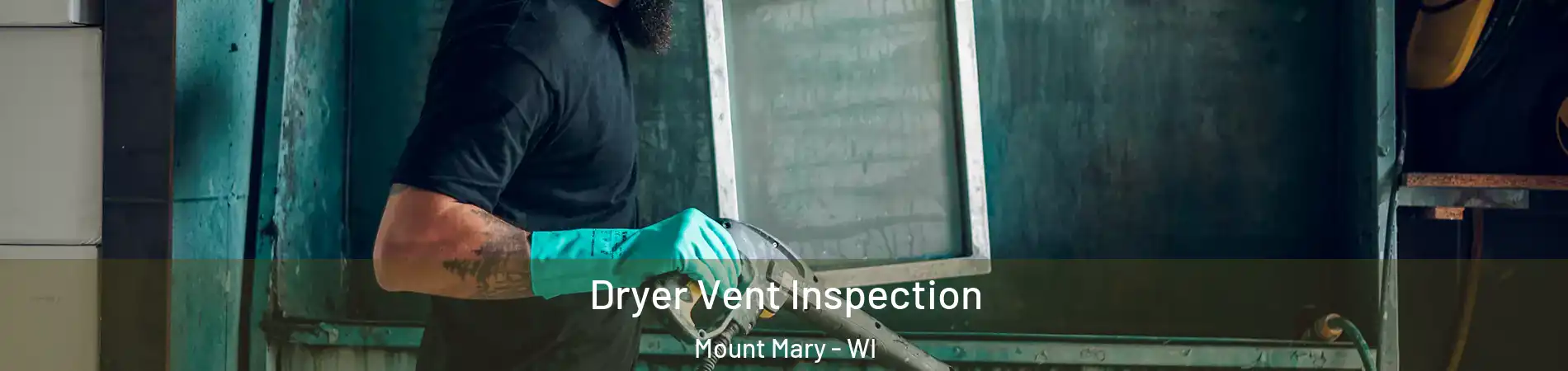 Dryer Vent Inspection Mount Mary - WI