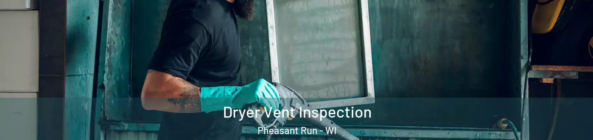 Dryer Vent Inspection Pheasant Run - WI