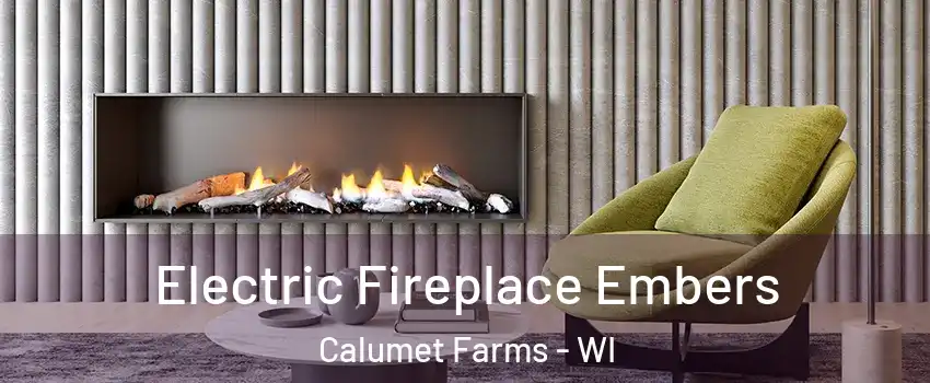 Electric Fireplace Embers Calumet Farms - WI