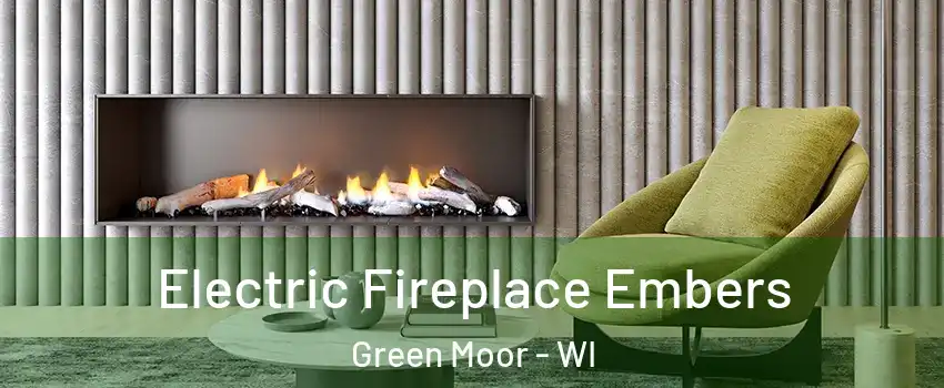 Electric Fireplace Embers Green Moor - WI