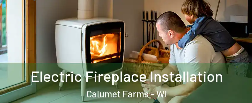 Electric Fireplace Installation Calumet Farms - WI