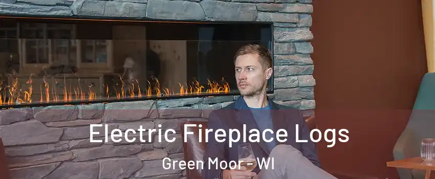 Electric Fireplace Logs Green Moor - WI