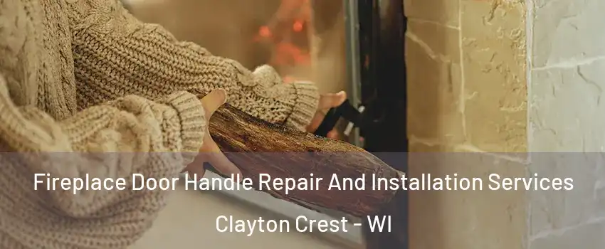 Fireplace Door Handle Repair And Installation Services Clayton Crest - WI