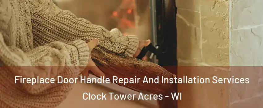 Fireplace Door Handle Repair And Installation Services Clock Tower Acres - WI