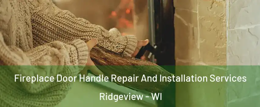 Fireplace Door Handle Repair And Installation Services Ridgeview - WI