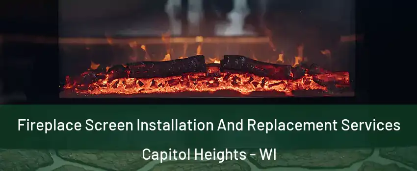 Fireplace Screen Installation And Replacement Services Capitol Heights - WI