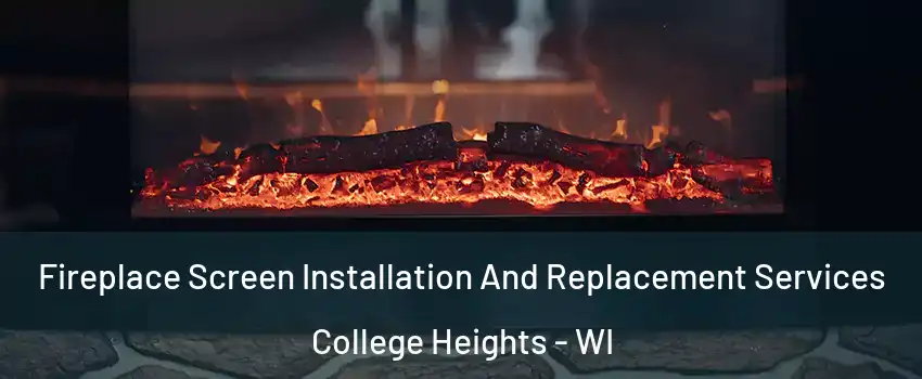 Fireplace Screen Installation And Replacement Services College Heights - WI