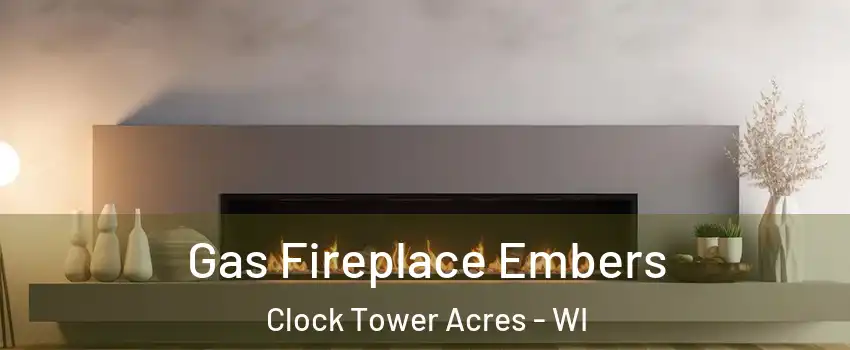 Gas Fireplace Embers Clock Tower Acres - WI