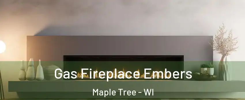 Gas Fireplace Embers Maple Tree - WI