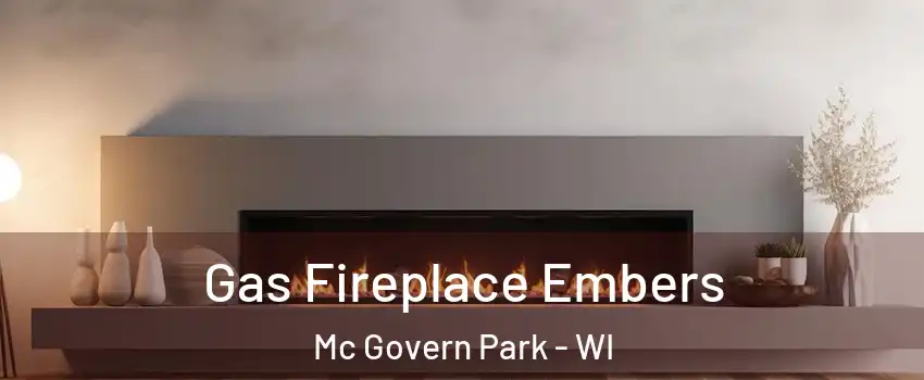 Gas Fireplace Embers Mc Govern Park - WI