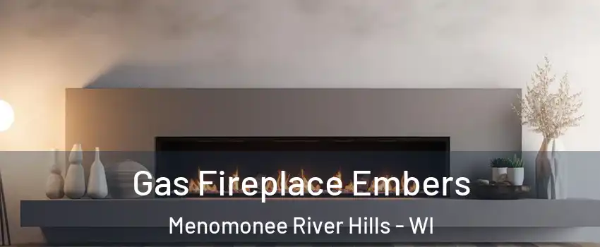 Gas Fireplace Embers Menomonee River Hills - WI