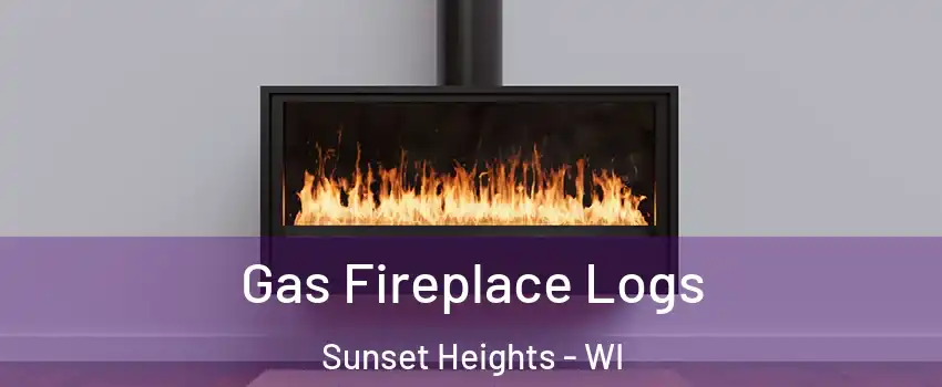 Gas Fireplace Logs Sunset Heights - WI