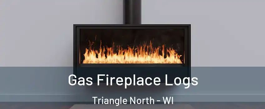 Gas Fireplace Logs Triangle North - WI