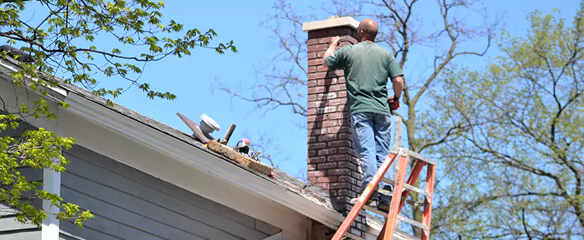 Vinyl and PVC Chimney Flashing Installation in Land Bank, WI