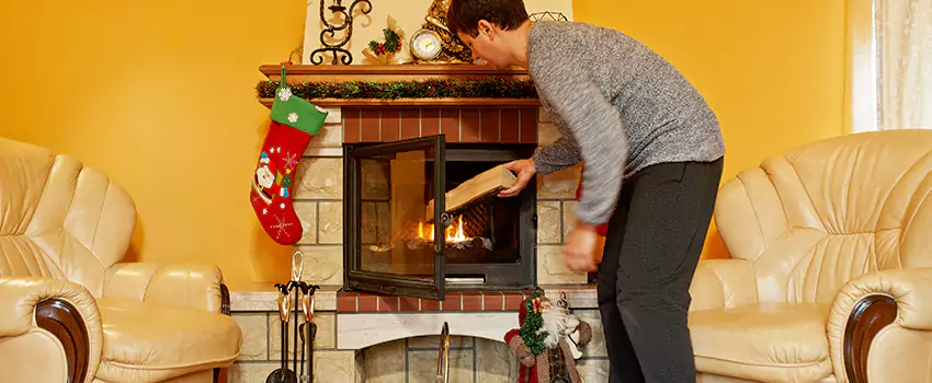 Rusted Metal Fireplace Restoration in Pheasant Run, Wisconsin