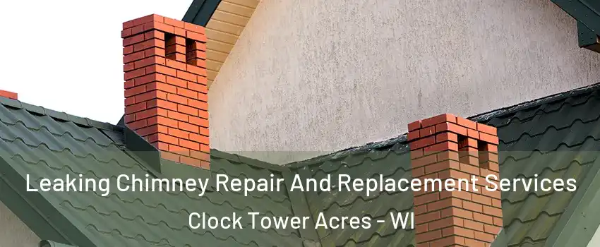 Leaking Chimney Repair And Replacement Services Clock Tower Acres - WI