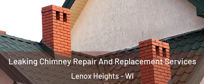 Leaking Chimney Repair And Replacement Services Lenox Heights - WI