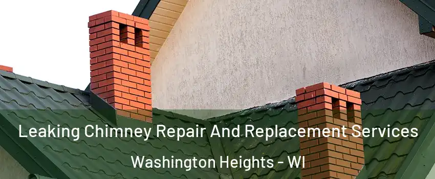 Leaking Chimney Repair And Replacement Services Washington Heights - WI