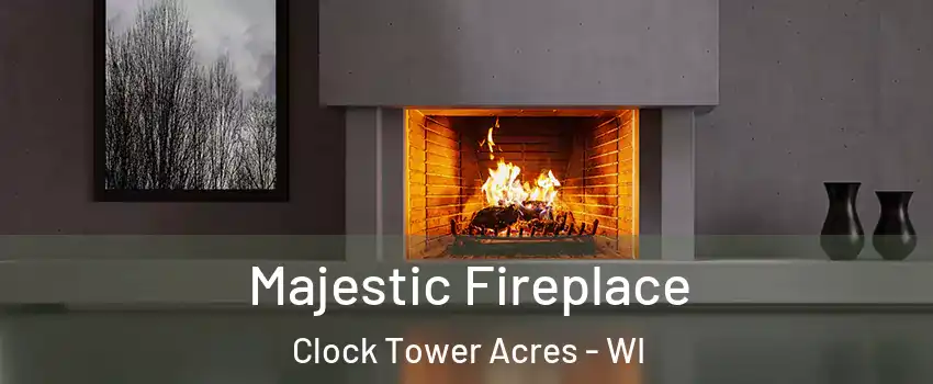 Majestic Fireplace Clock Tower Acres - WI