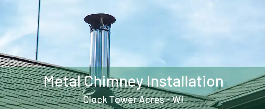 Metal Chimney Installation Clock Tower Acres - WI