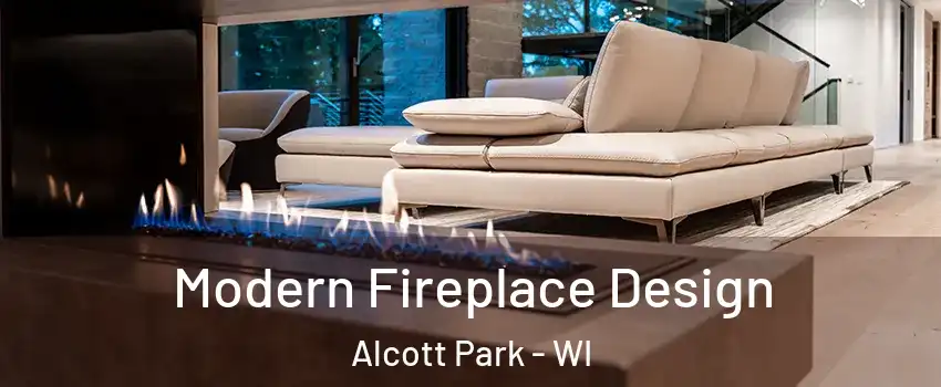 Modern Fireplace Design Alcott Park - WI