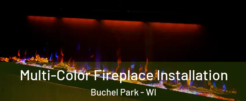 Multi-Color Fireplace Installation Buchel Park - WI