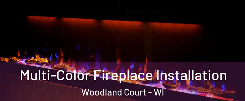 Multi-Color Fireplace Installation Woodland Court - WI