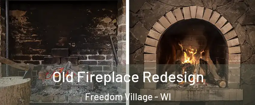 Old Fireplace Redesign Freedom Village - WI