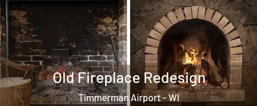 Old Fireplace Redesign Timmerman Airport - WI