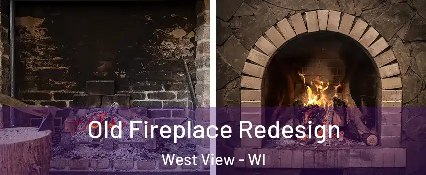 Old Fireplace Redesign West View - WI